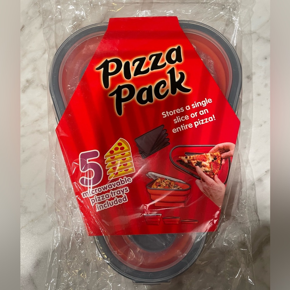 Pizza Pack Storage Container in Orange